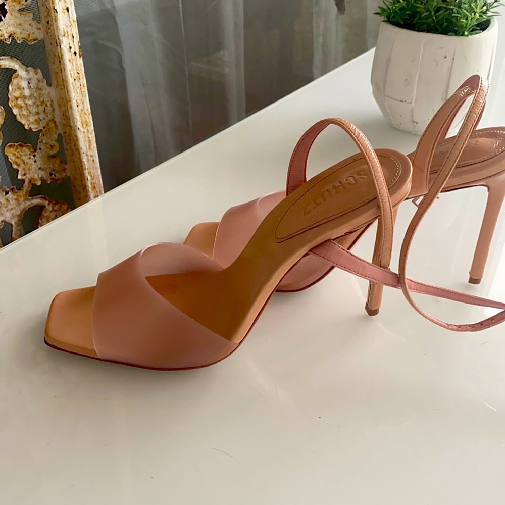 COPY - Schutz Jamili high heeled nude sandal